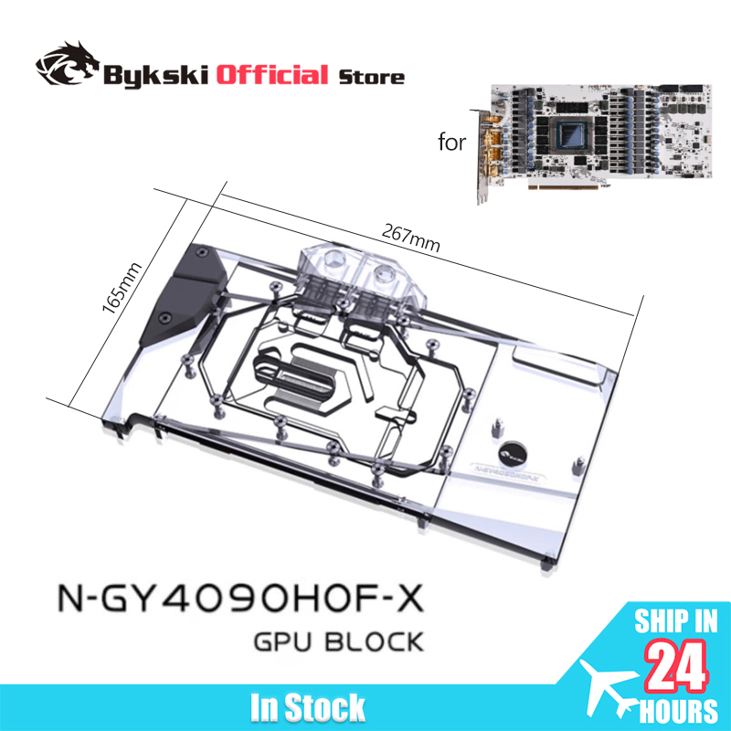 Rtx 4090 Water Block Full Cover - Bykski N-GY4090HOF-X GPU Bloğu, GALAXY RTX