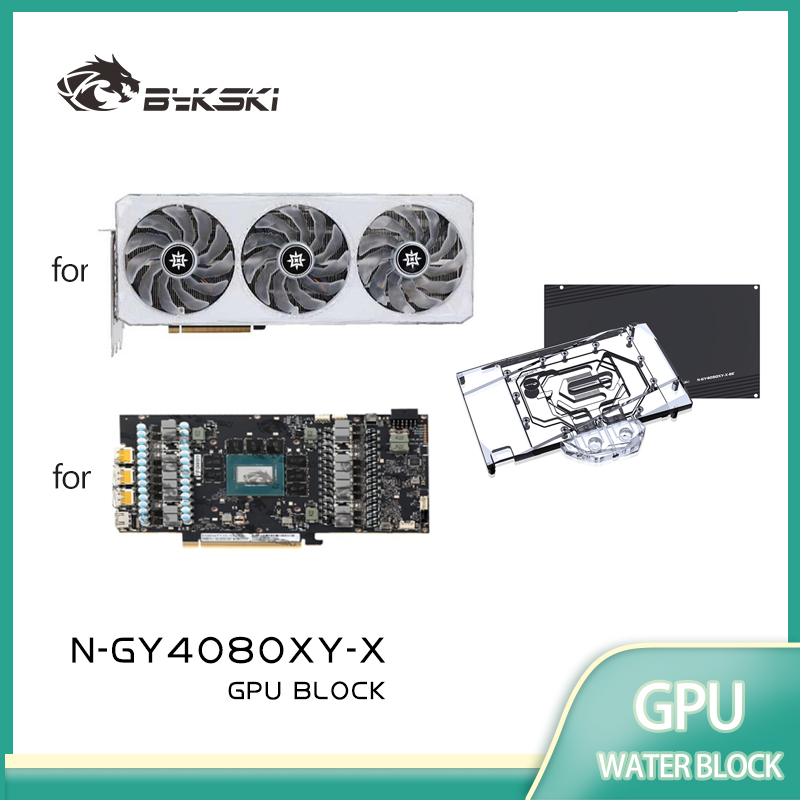 Rtx 4080 Water Cooling Block - Bykski N-GY4080XY-X GPU Bloğu GALAXY RTX