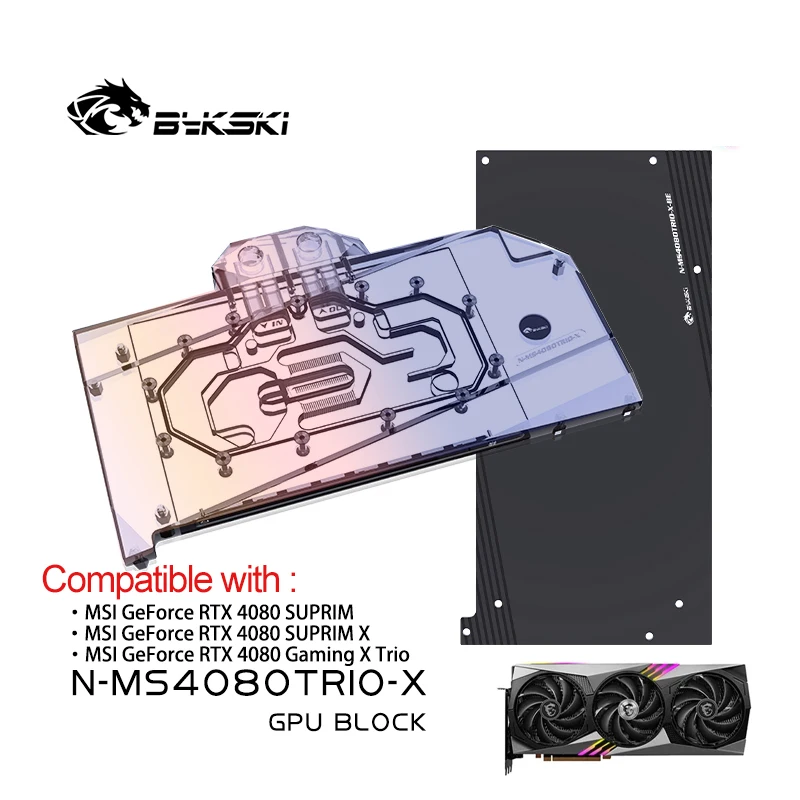 Rtx 4080 Water Cooling Block - Bykski GPU Bloğu, MSI RTX 4080