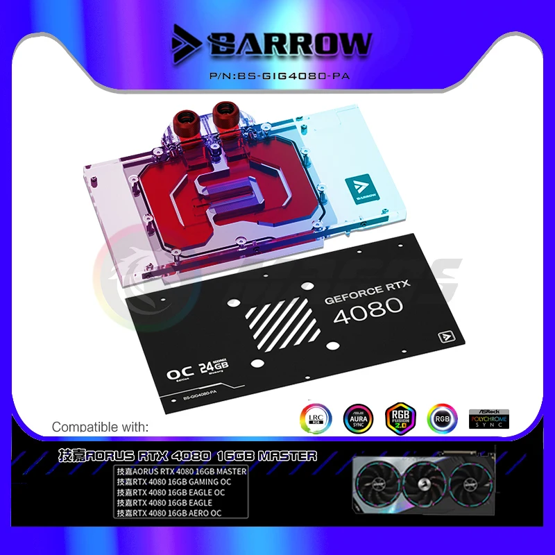 BARROW GPU Su Bloğu Gigabyte A - Rtx 4080 Water Cooling Block incelemesi ve fiyatı
