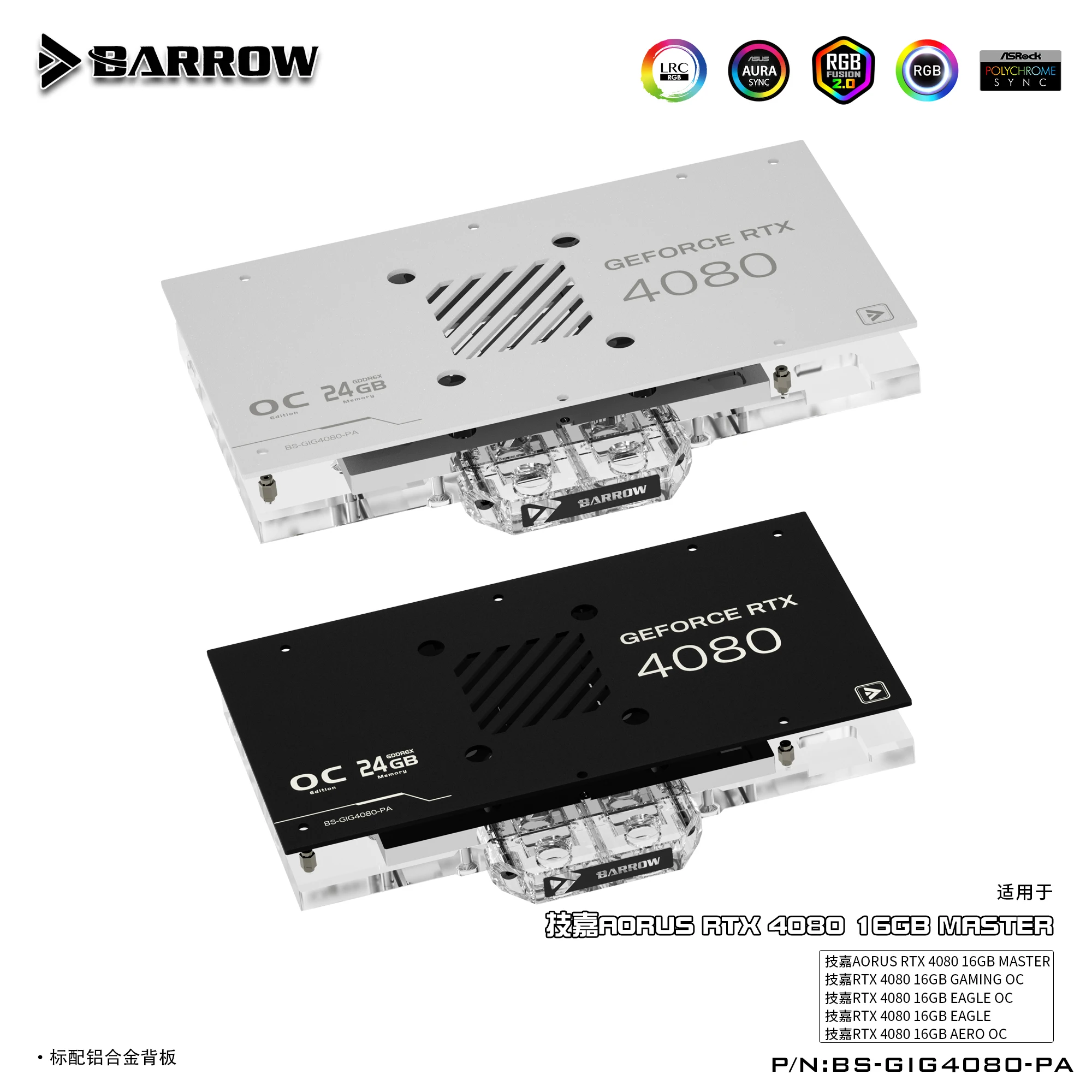 BARROW GPU Su Bloğu Gigabyte A - Rtx 4080 Water Cooling Block incelemesi ve fiyatı