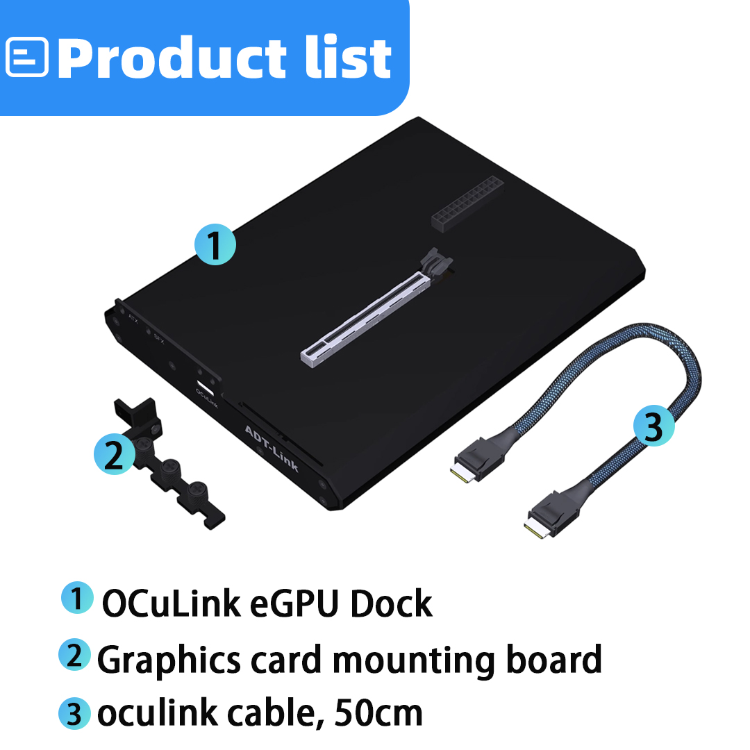 OCuLink eGPU Dock PCIe 4.0 X4  - Oculink Gpu Dock Station incelemesi ve fiyatı